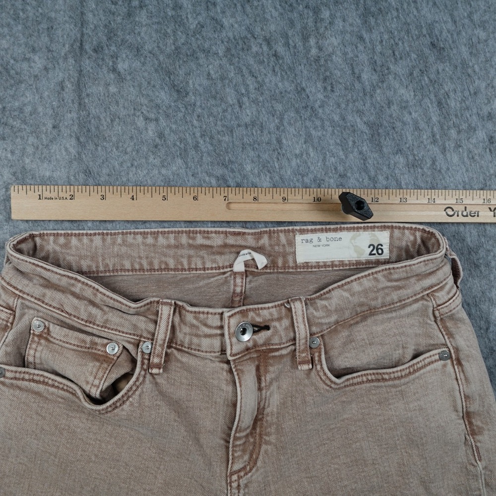 Rag Bone Jeans Women 26 Light Pink Dre Low Rise Slim Boyfriend Denim - Picture 6 of 15